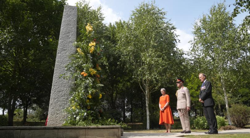 King Charles III at the National Memorial Arboretum