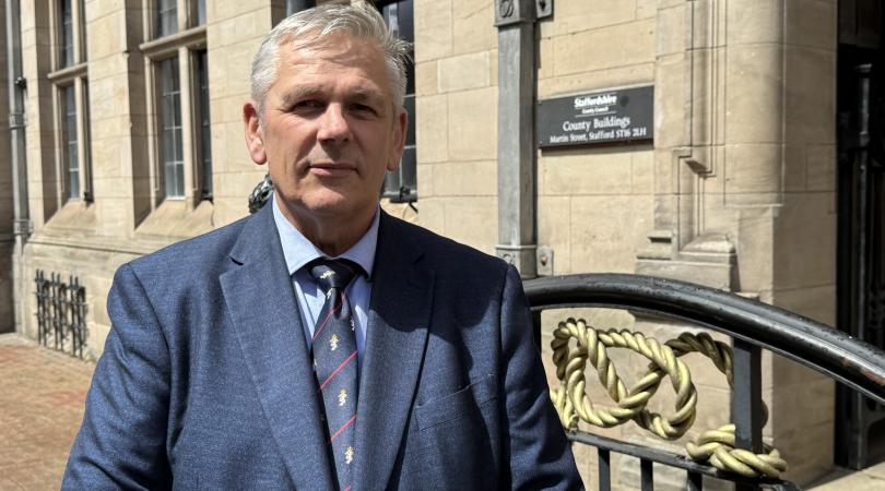 Patrick Allen outside County Buildings