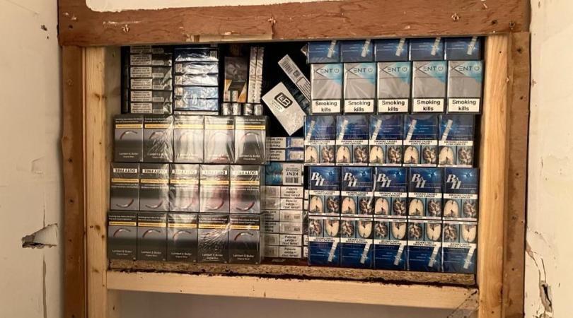 illegal cigarettes found in hidden place in Newcastle Mini Market
