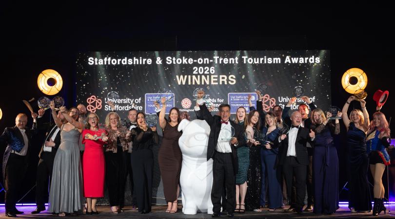 winners on stage at 2026 tourism awards