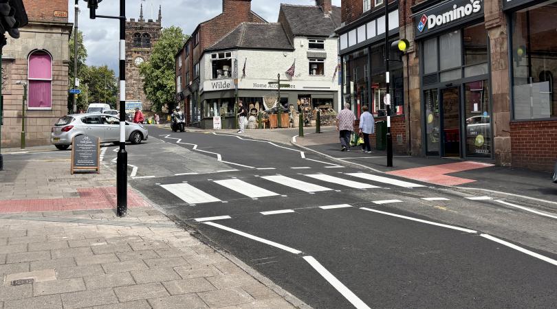 Zebra crossing in Leek